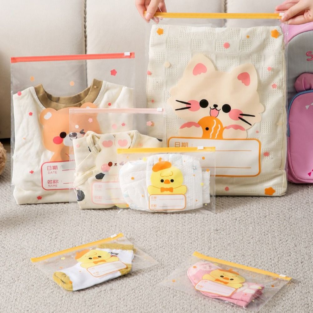 新しい 10 個漫画マルチサイズ収納袋ポータブル分類密封バッ - Baby Clothes のレビューと価格