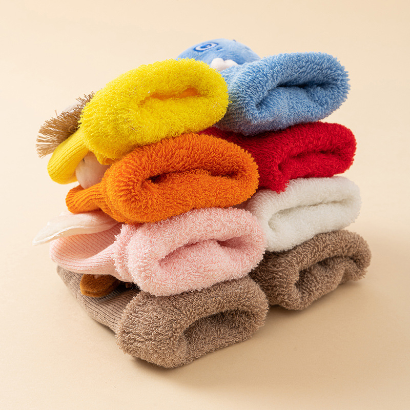 1/3/5足組 厚手ループテリーベビーソックス 滑り止めグリ - Unisex Baby Socks Non Slip のレビューと価格