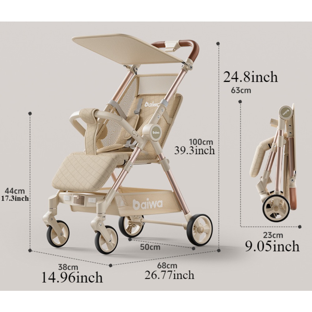 ベビーカー 折りたたみ式トラベル傘型カート 軽量＆コンパクト - Lightweight Foldable Baby Stroller Compact のレビューと価格