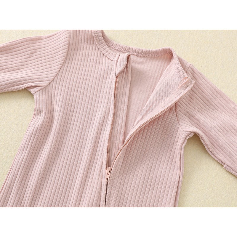 ベビーロンパース秋と冬のベビークライミング服長袖ジッパークラ - Cotton Baby Onesies Zipper のレビューと価格