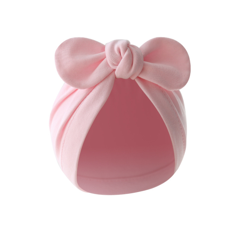バニーの耳が付いた柔らかい綿のターバン帽子、かわいい幼児のビ - Infant Beanie Hat With Ears のレビューと価格