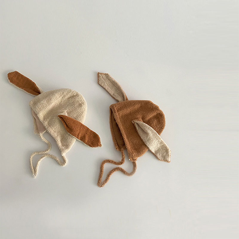 赤ちゃん用のウサギの耳が付いたウサギの形をしたウールの帽子, - Infant Beanie Hat With Ears のレビューと価格