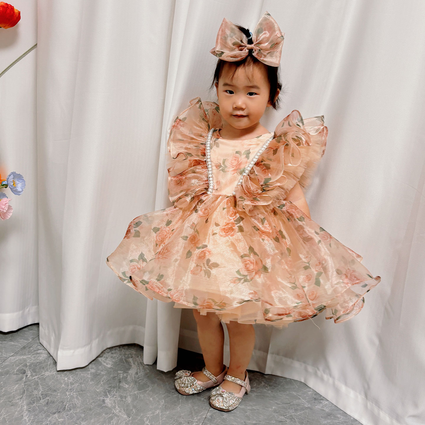 夢のようなVow J225 見事なシャンパンガールドレス チ - Toddler Girl Tulle Party Dress のレビューと価格