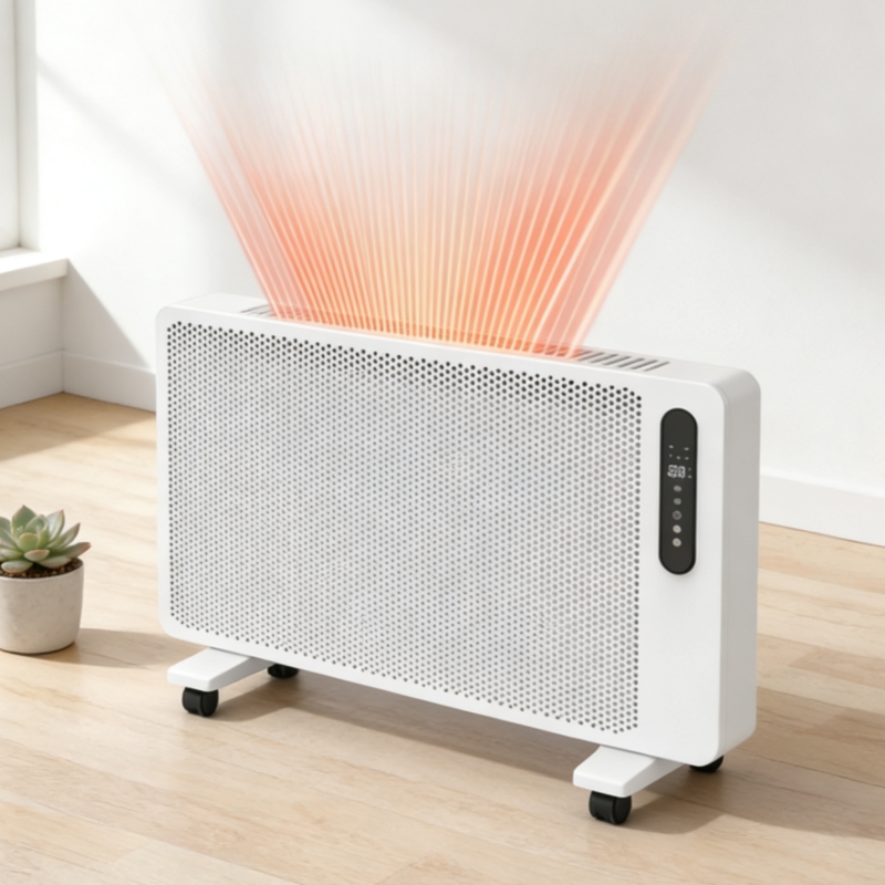 静音で暖かいグラフェン電気ヒーター、石英素子とスマートコント - Nursery のレビューと価格