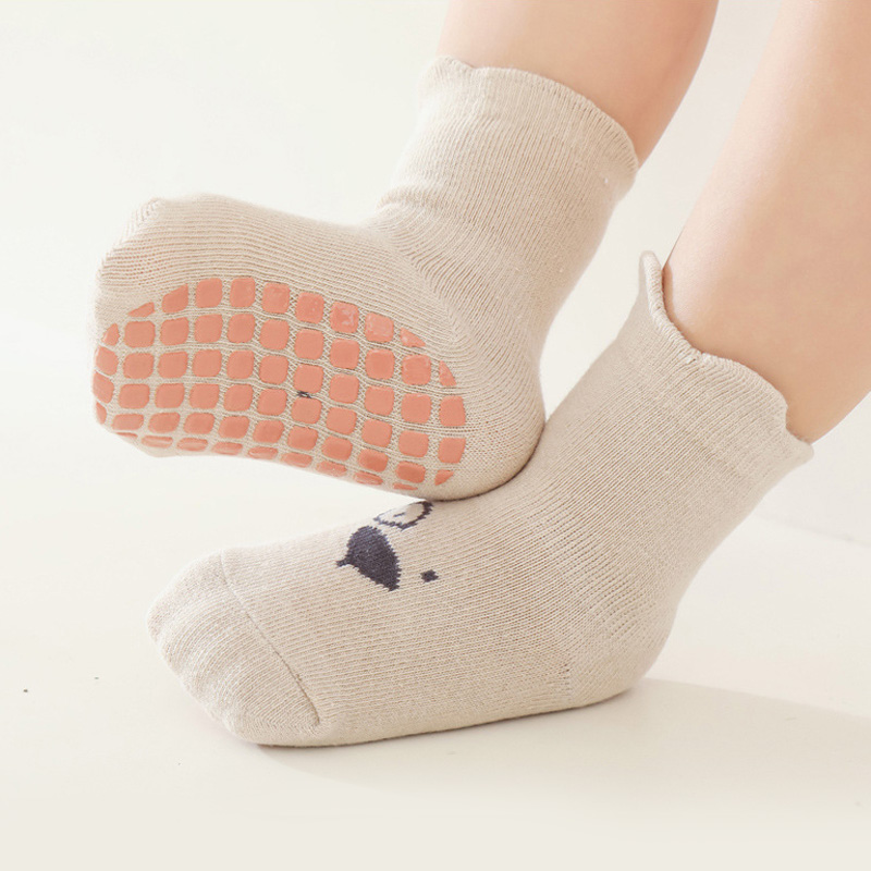 3/5 ペア ベビー 愛らしい動物柄 ノンスリップ フロアソ - Unisex Baby Socks Non Slip のレビューと価格