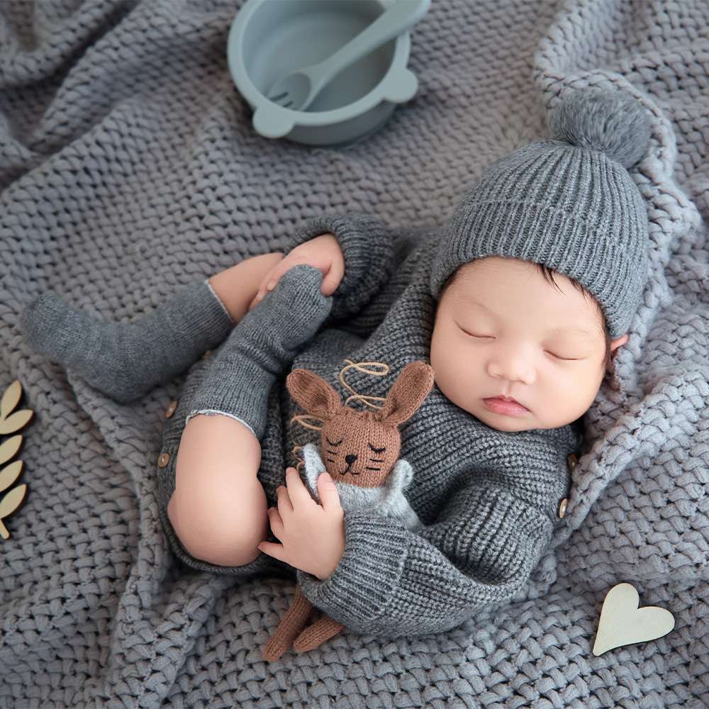 ハローワールドテーマ新生児写真撮影小道具ニットベビー写真衣装 - Infant Photography Props Outfit のレビューと価格