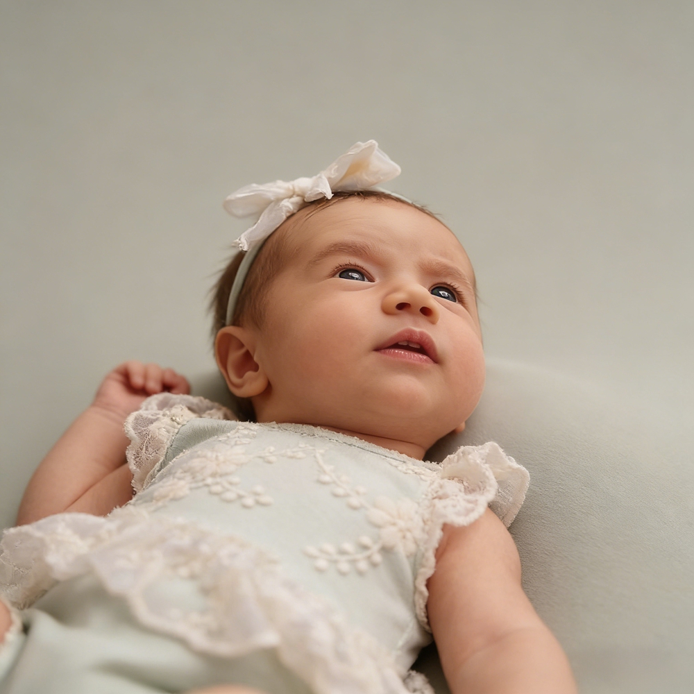 気まぐれな新生児女の子用パステルグリーンレースフリルロンパー - Newborn Baby Girl Romper Floral のレビューと価格