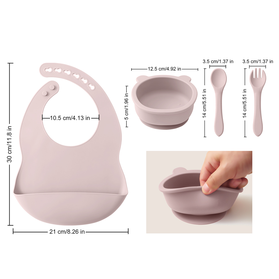 赤ちゃん用シリコン皿,食品用,サッカーボウル,プレート,スプ - Waterproof Baby Bibs Silicone のレビューと価格
