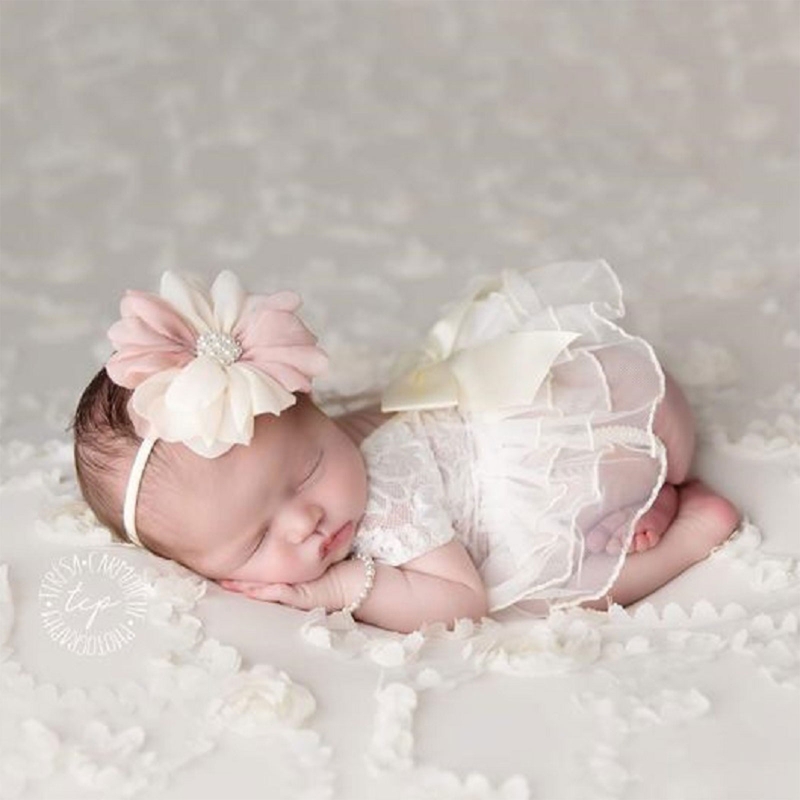 ベビー写真アクセサリー蝶ネクタイスカートと花のヘッドバンドq - Infant Photography Props Outfit のレビューと価格